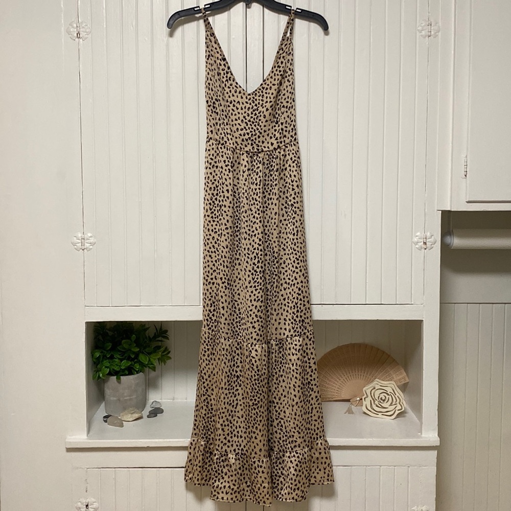 Criss Cross Backless Maxi Dress - XL